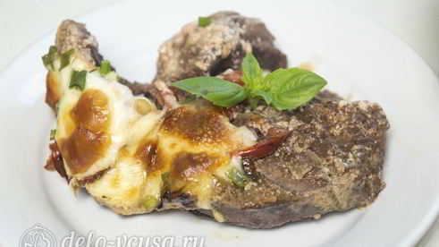 запеченная свиная печень