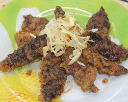 Жареная печень свиная