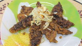 Жареная печень свиная