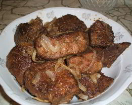 Жареная печень