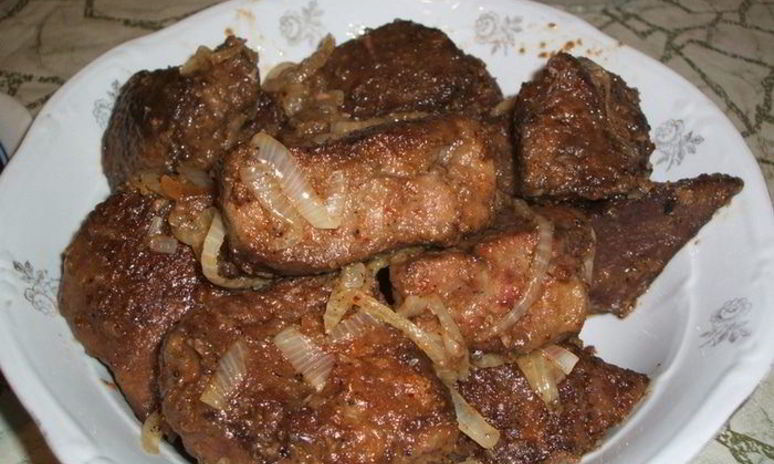 Рецепт жареной печени