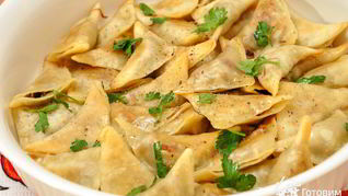 Кундюмы — постные пельмени с грибной начинкой