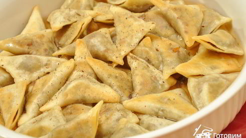 кундюмы — постные пельмени с грибной начинкой