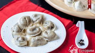 Пельмени с чечевицей