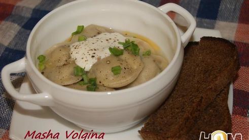 пельмени с мясом и капустой