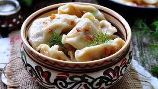 Пельмени с тапенадом