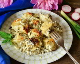 Пельмени в сметане в духовке