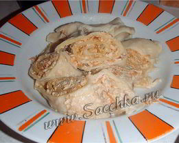 Рулет пельменный