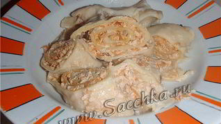 Рулет пельменный