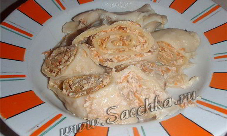 Рецепт рулета пельменного