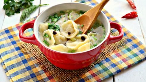 суповые пельмешки с мясным фаршем
