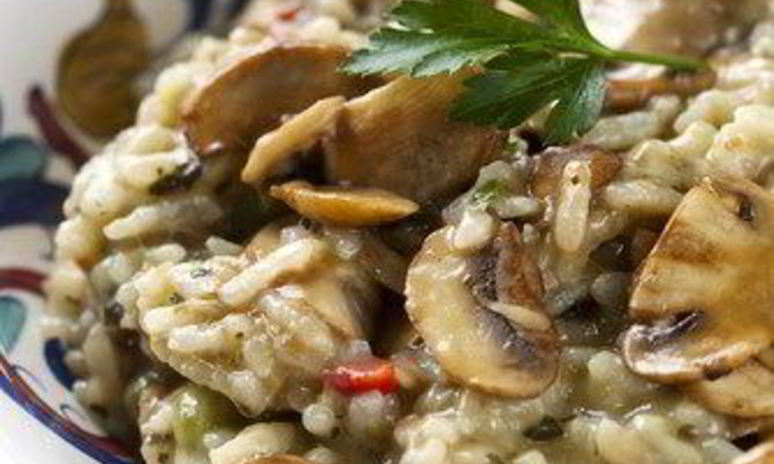 Рецепт грибного плова с каштанами и шалфеем