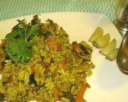 Грибной плов