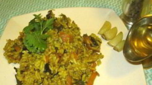 грибной плов