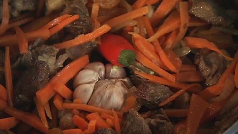 картофель в стиле плова