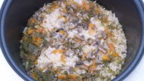 овощной плов с грибами