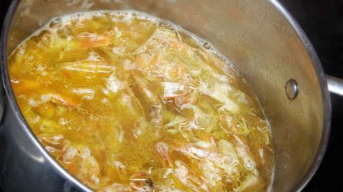 паэлья с креветками и чоризо