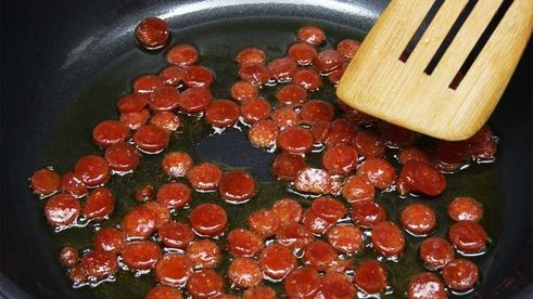 паэлья с креветками и чоризо