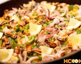 Паэлья с морепродуктами