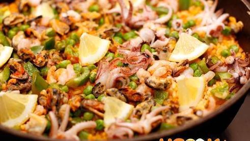 паэлья с морепродуктами