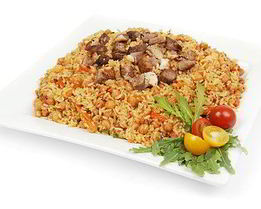 Плов из баранины с фасолью