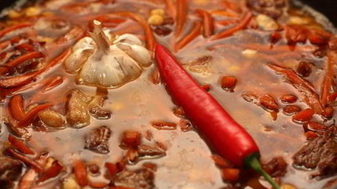 плов из баранины с нутом