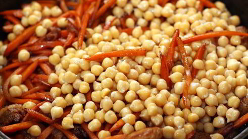 плов из баранины с нутом