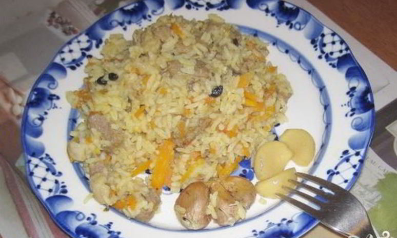 Рецепт плова из баранины с помидорами