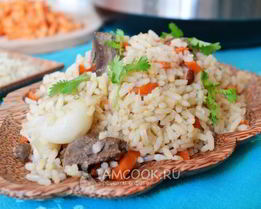 Плов из баранины в мультиварке