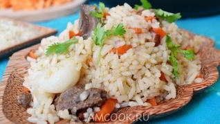 Плов из баранины в мультиварке