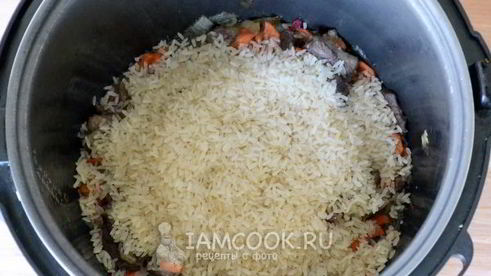 плов из баранины в мультиварке