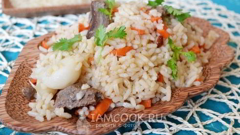 плов из баранины в мультиварке