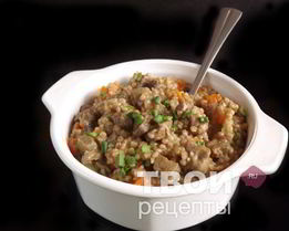 Плов из пшеницы с говядиной