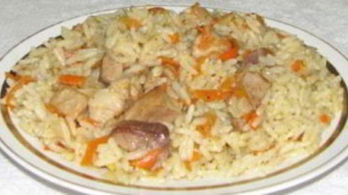 плов из свинины на сковороде