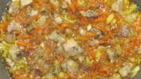 плов из свинины на сковороде