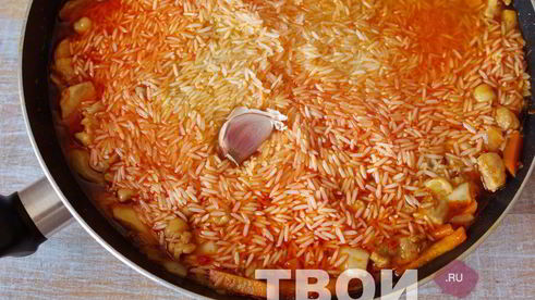 плов на сковороде