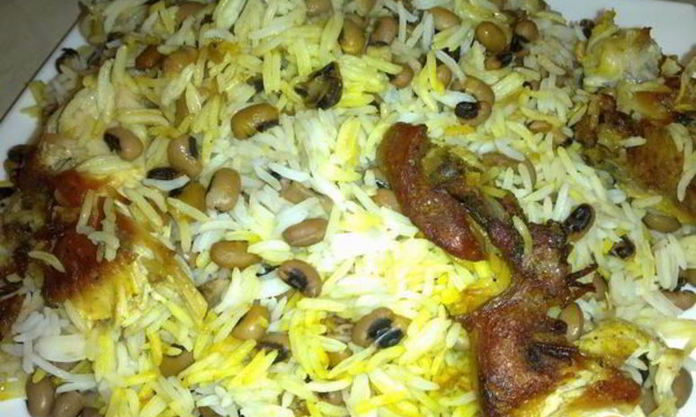 Рецепт плова с фасолью черноглазка