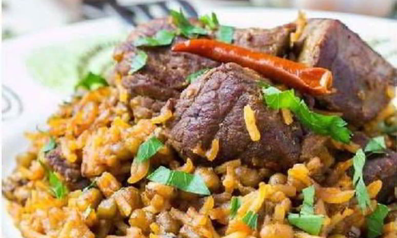 Рецепт плова с фасолью и мясом баранины