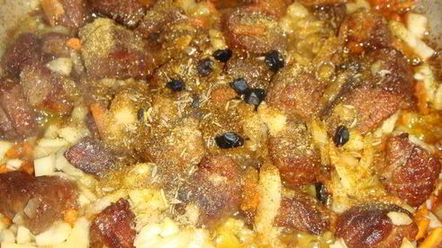 плов с говядиной