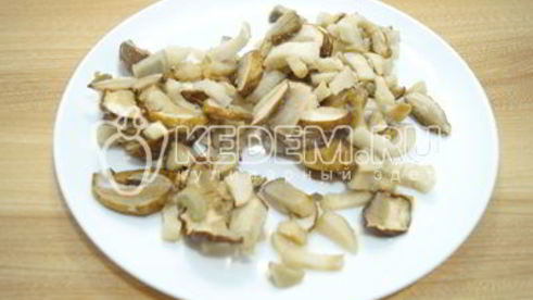 плов с грибами