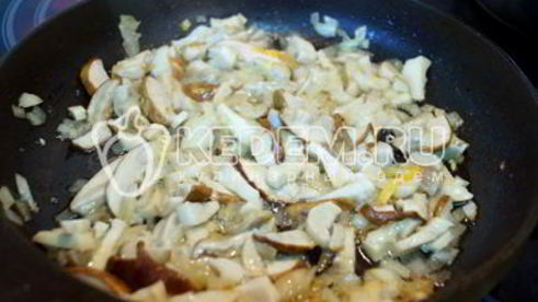 плов с грибами