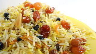 Плов с курагой и изюмом