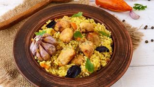 Плов с куриным филе