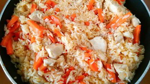 плов с курицей