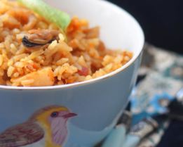 Плов с морепродуктами