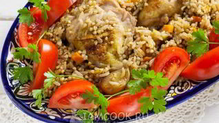 Плов с рисом и гречкой