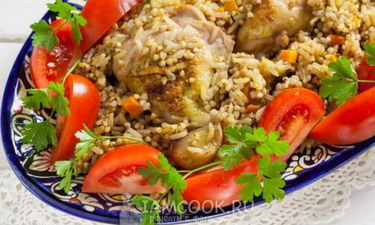 Рецепт плова с рисом и гречкой