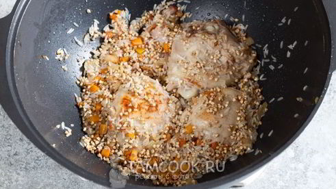 плов с рисом и гречкой