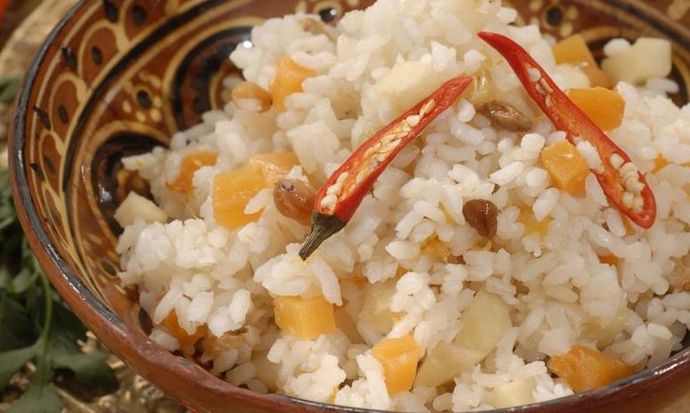 Рецепт плова с тыквой и яблоками