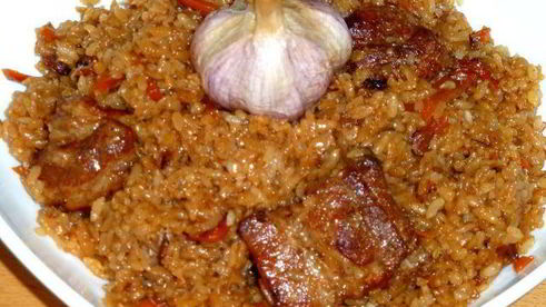 плов со свиными ребрышками